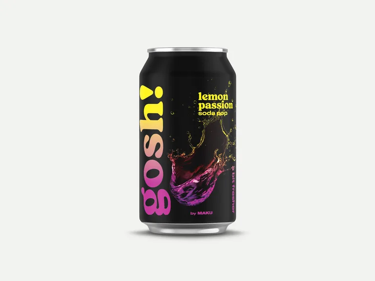 Gosh! Lemon Passion Soda Pop virvoitusjuoma 0,33l tlk 24-pack