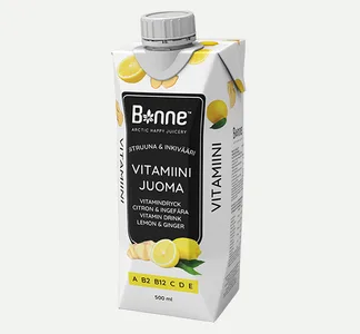 Vitamiinijuoma sitruuna & inkivääri  500 ml