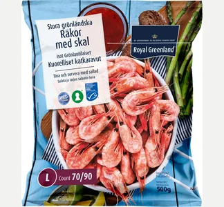 Kuorelliset katkaravut  Pakaste