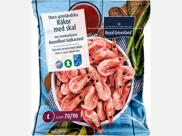 Kuorelliset katkaravut  Pakaste