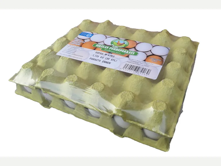 Vapaa kananmuna plastattu 30kpl