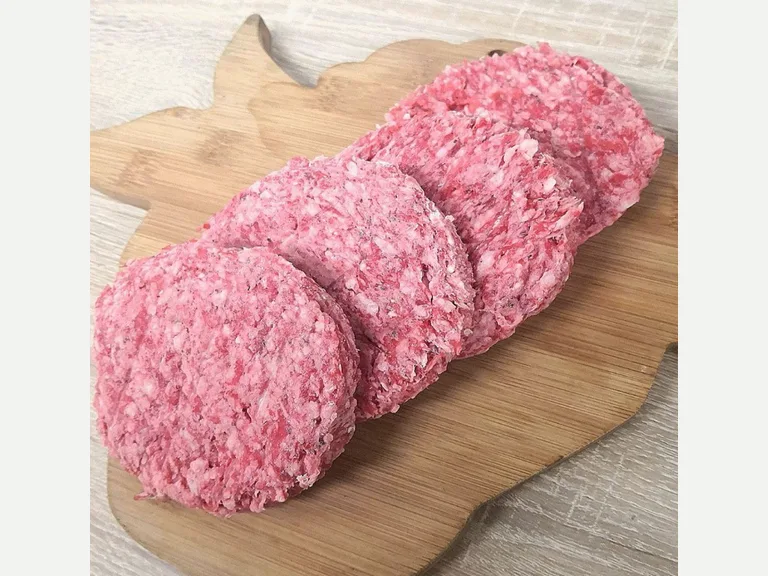 Raaka burgerpihvi pakaste