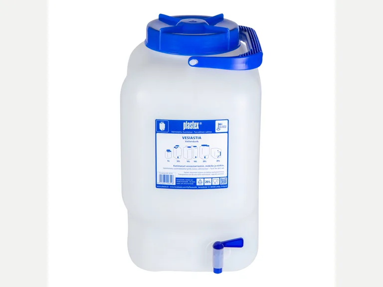 Vesiastia 20L avosuinen + kääntöhana
