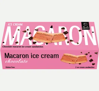 Siili Macaron-jäätelö Suklaa