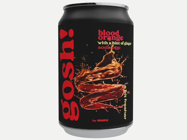Gosh! Blood Orange with a hint of Ginger Soda pop 0,33l tlk 24-pack