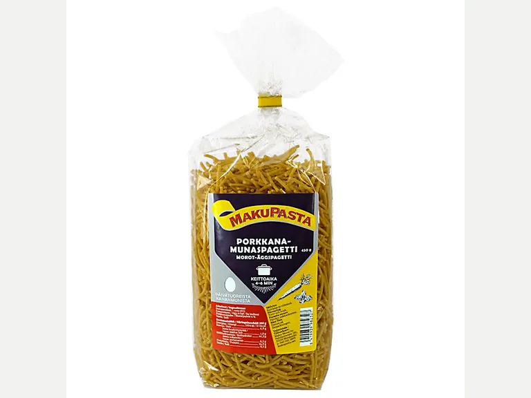 MakuPasta Porkkana-Munaspagetti