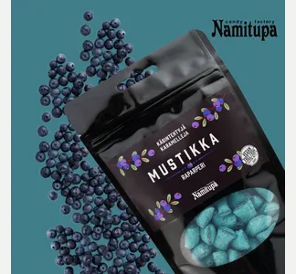 Mustikka-raparperikaramellit