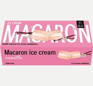 Siili Macaron-jäätelö vanilja