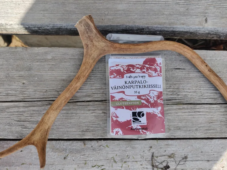 Kulkijan kuppi - Karpalo-väinönputkikiisseli 35g