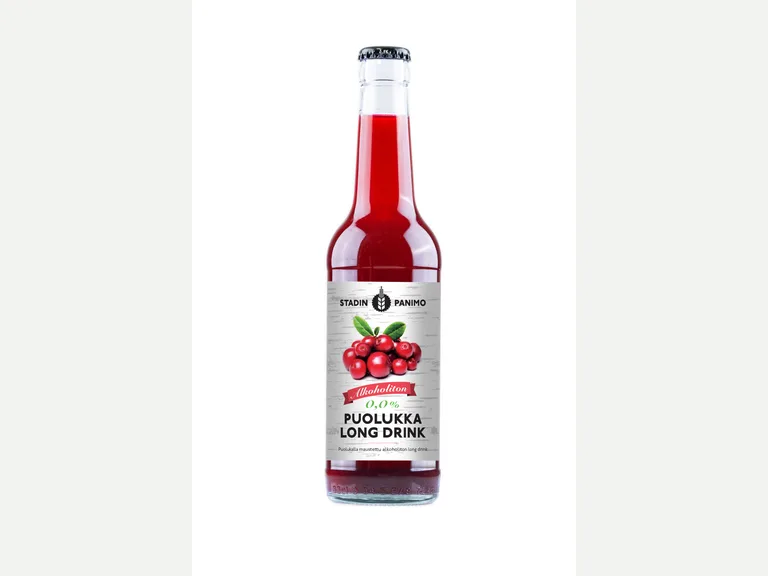 Puolukka Long Drink, 0,33L plo, 0% 24-pack